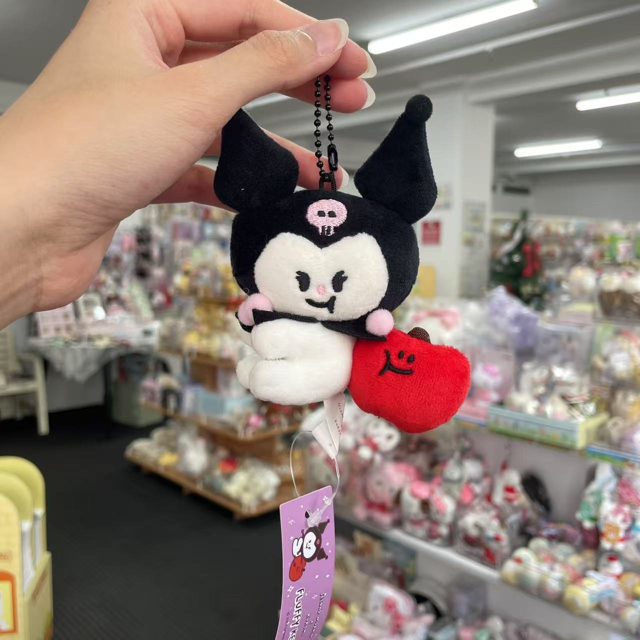 Second Morning X Sanrio | Plush Keychain Mascot Holder Kuromi