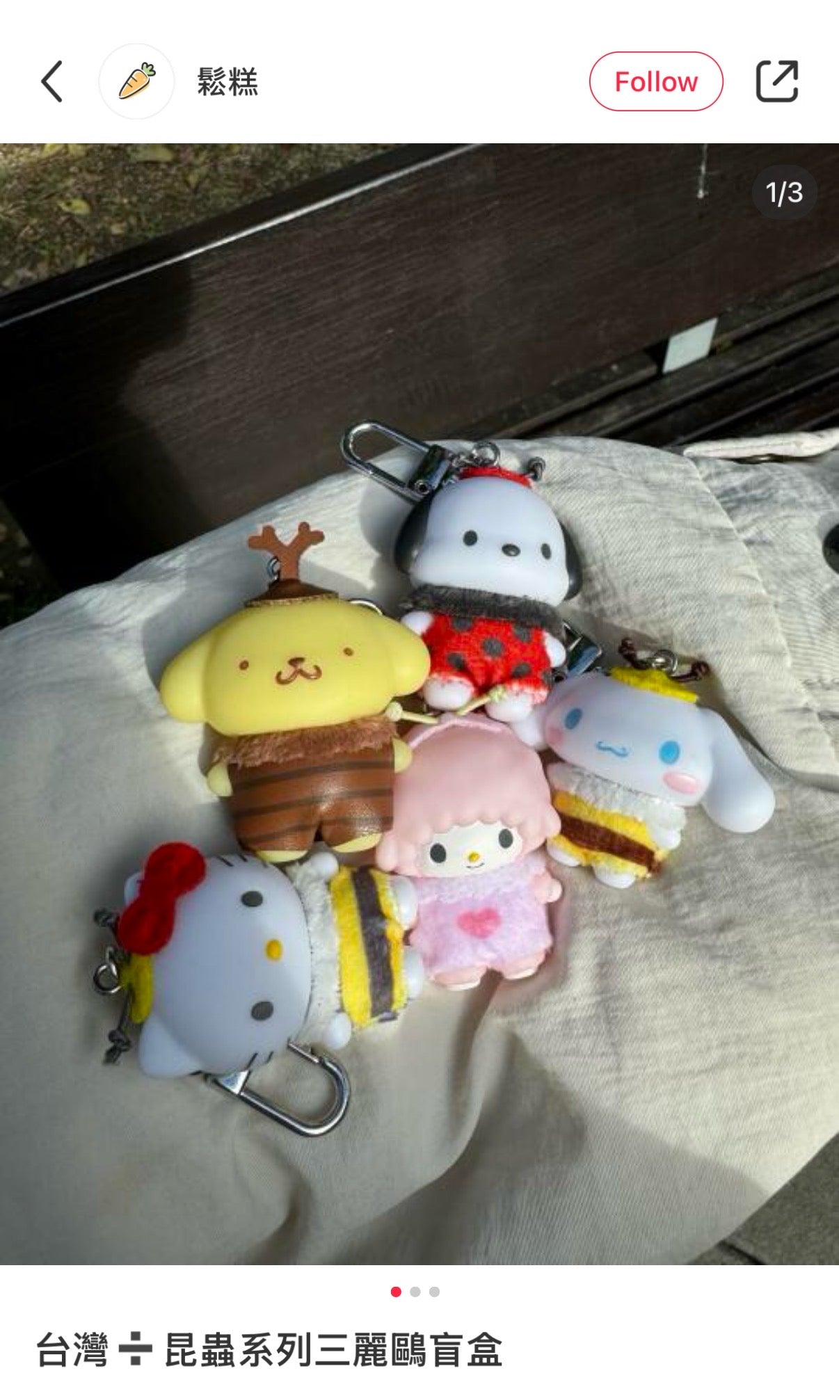 Sanrio | Secret Keychain Blind Box (Blue)