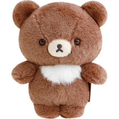 San-X | Rilakkuma Chairoikoguma Fluffy Plush Doll S 180×145×85Mm (Lovely House)