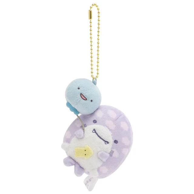 SAN-X | JINBESAN Hanging Plush Keychain 10th Anniversary Balloon Fish H60×W55×D50mm (Shark)