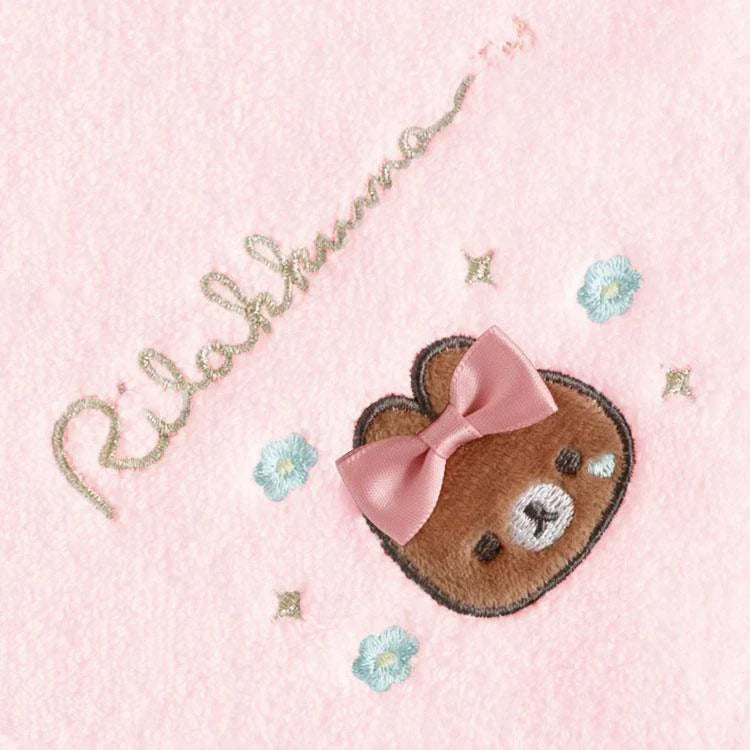 SAN-X | Chairoikoguma Hand Towel Handkerchief 250×250mm (Makeup Rilakkuma)
