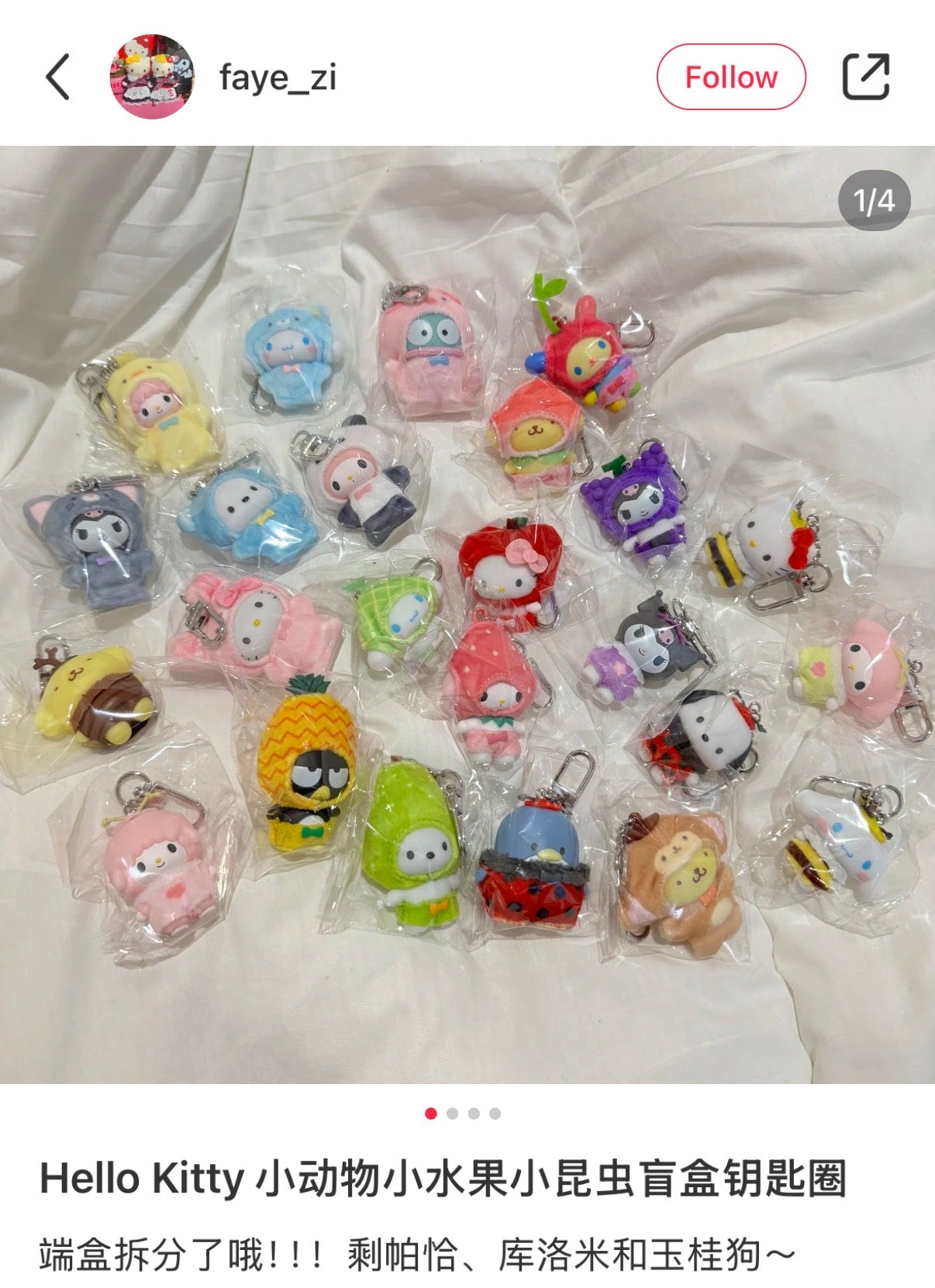 Sanrio | Secret Keychain Blind Box (Blue)