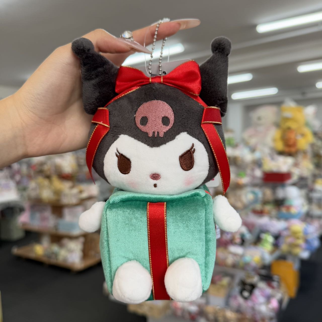 Sanrio X Avail | Kuromi Mascot Holder Plush Keychain (Gift)