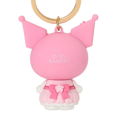 SANRIO | Kuromi Keychain Key Holder 3D 4×3.2×5.2cm (Sakura 2025)