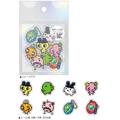Tamagotchi | Aurora Hologram Clear Sticker 30×30mm