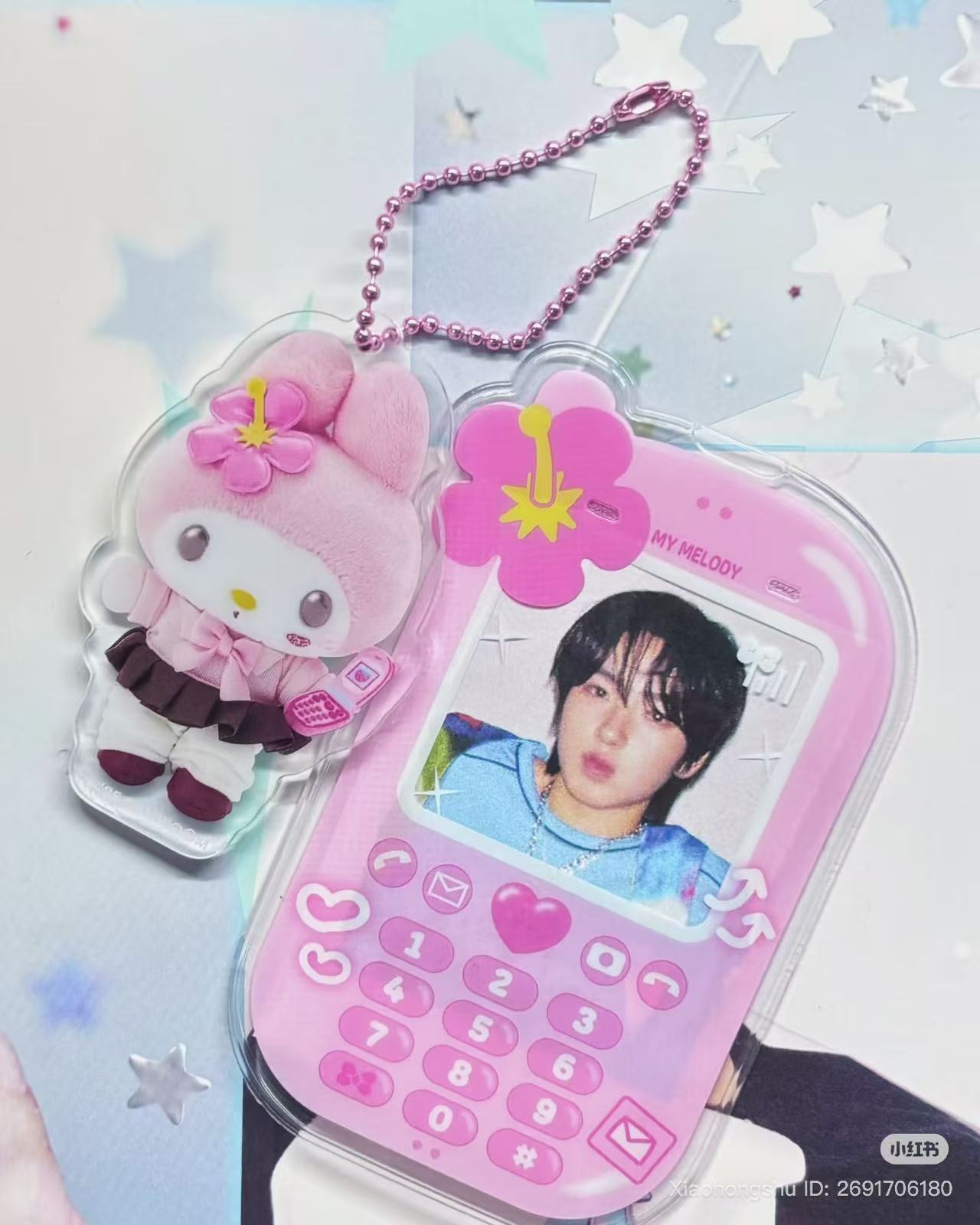 SANRIO | Acrylic Charm with Case Keychain Design Gashapon Capsule Toy
