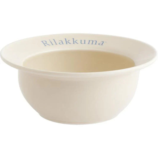 SAN-X | Rilakkuma Ceramic Bowl Beige φ160mm (Lettering)