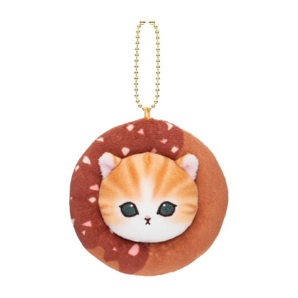 Mofusand | Mascot Holder Plush Keychain H95 X W95 D35Mm (Donut) Brown