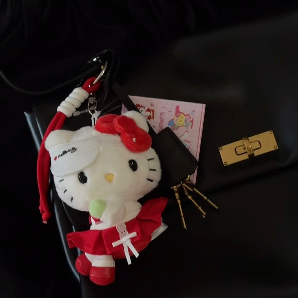 SANRIO CHN | Hello Kitty Mascot Holder Bag Charm Plush Keychain (Tennis)