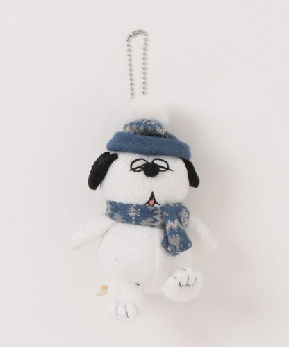 PEANUTS | Snoopy Olaf Mascot Holder Keychain Bag Charm 90x70×130mm (Knit Cap)