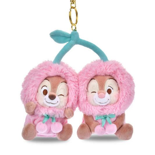DISNEY | TokyoDisneyStore Chip & Dale Plush Keychain Bag Charm 138×98×78mm (Cherries GLOSSY FRUITS)