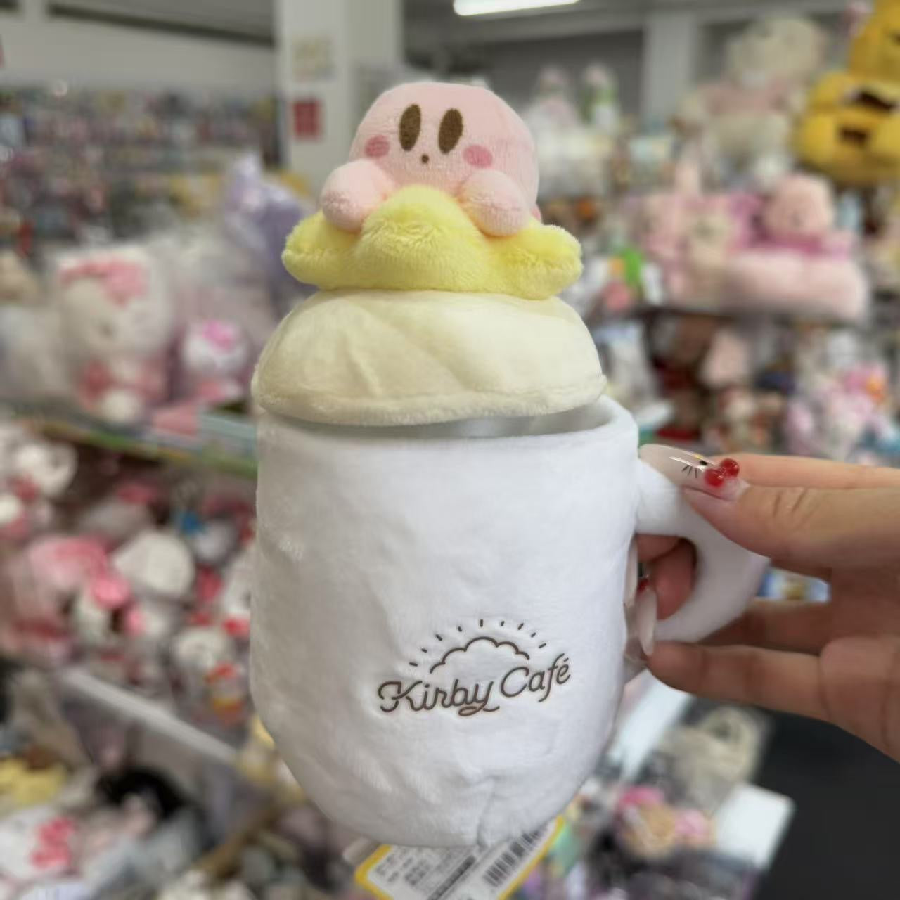 Kirby | Marshmallow-O-Lait Plush Case Mug W130 X H150 D85 Mm