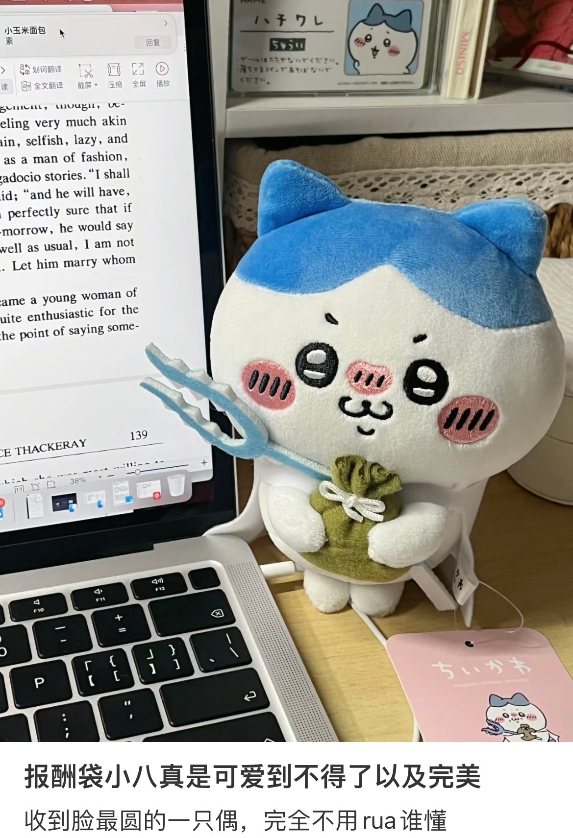 Chiikawa | Petumai Plush Doll H170×W145×D105Mm (Hachiware Reward) 吉伊卡哇 小八公仔/小玩偶（报酬袋）