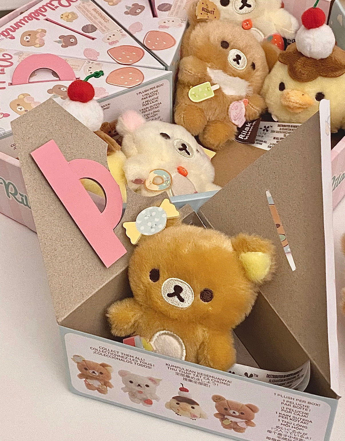 SAN-X | Rilakkuma Secret Plush Toy Plush Doll Blind Box 80mm Approx. (Ice Cream / Cake / Sweets Series)