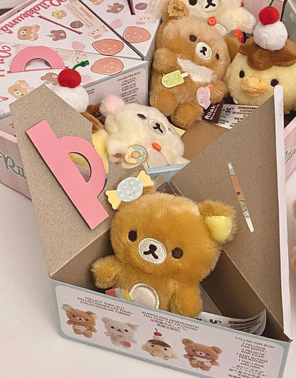 SAN-X | Rilakkuma Secret Plush Toy Plush Doll Blind Box 80mm Approx. (Ice Cream / Cake / Sweets Series)
