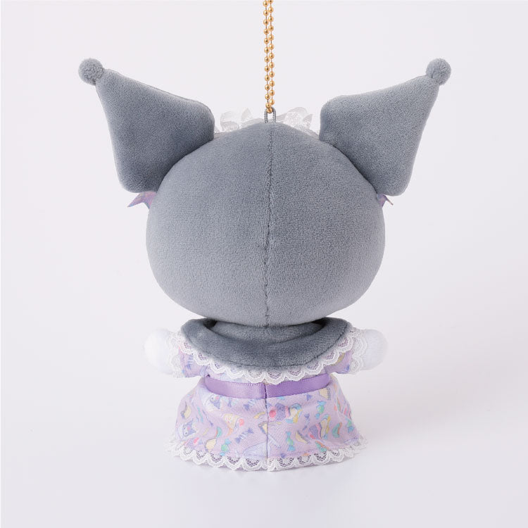 SANRIO | Kuromi Mascot Holder Plush Keychain Bag Charm 100mm Approx. (Romantic Sweets)