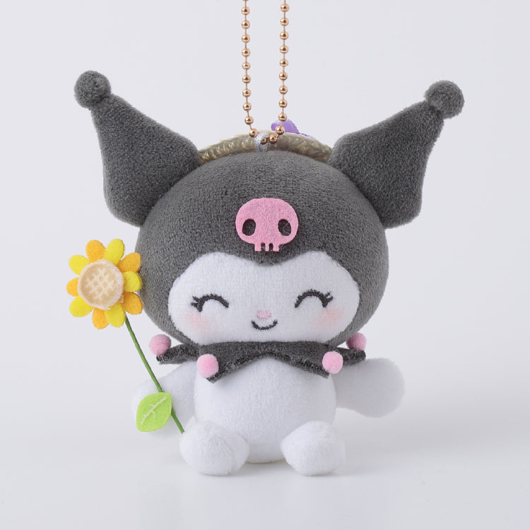 SANRIO | Kuromi Holder Bag Charm Keychain 10cm Approx. (Sunflower)