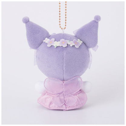 SANRIO | Kuromi Mascot Holder Plush Keychain Bag Charm 95mm Approx. (Floral Fairies)
