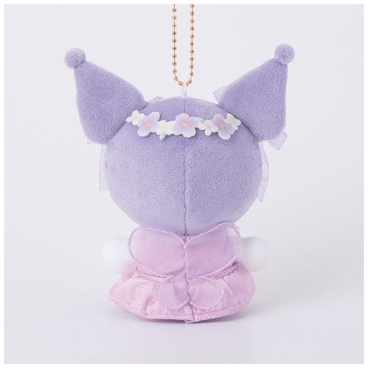 SANRIO | Kuromi Mascot Holder Plush Keychain Bag Charm 95mm Approx. (Floral Fairies)