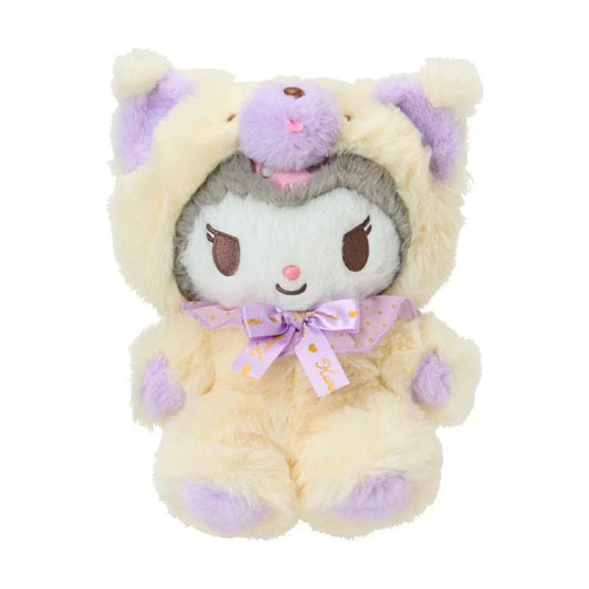 SANRIO | Kuromi Plush Doll Fluffy Toy 25×15×23cm (Fuwamosa Doll)