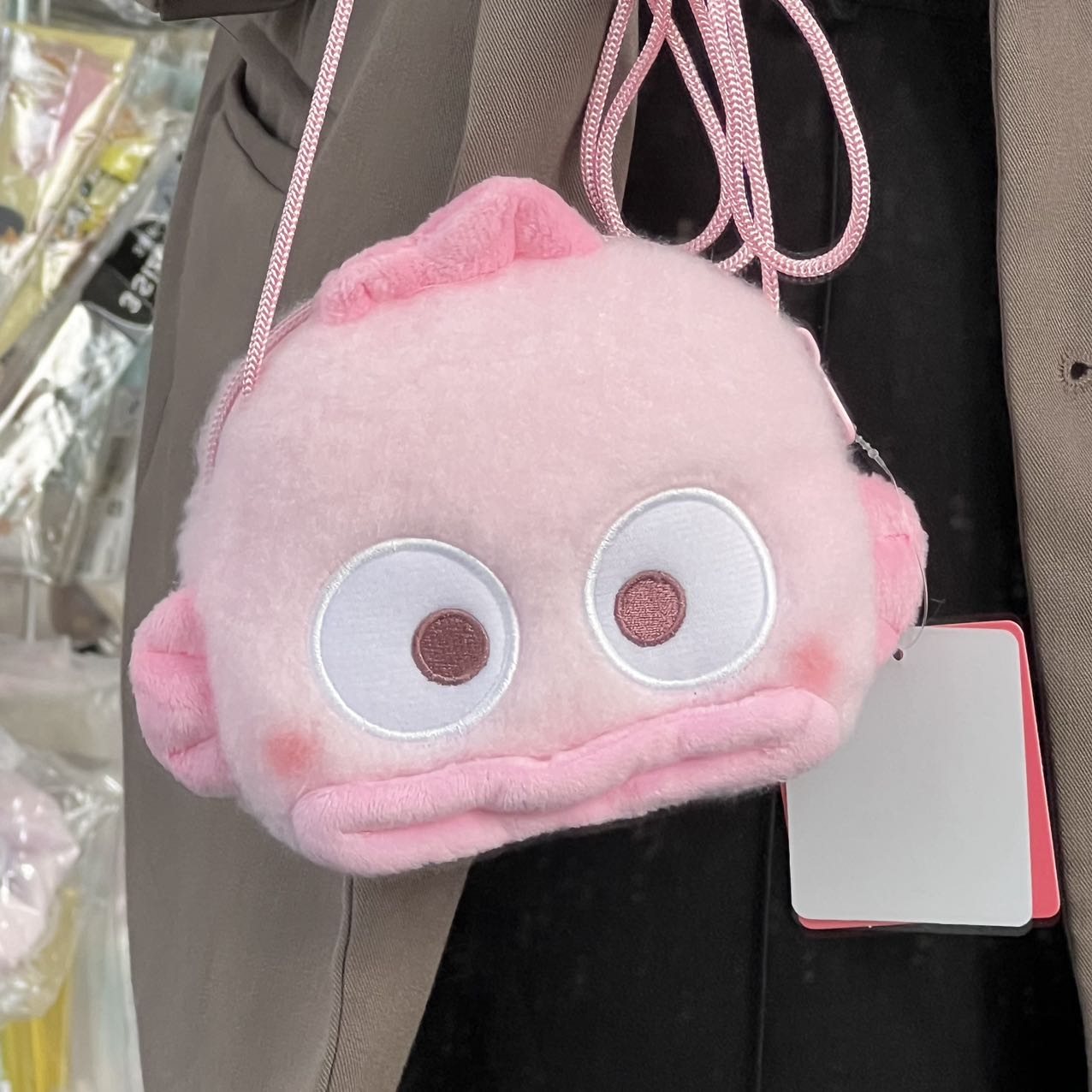 Sanrio | Face Pochette Hangyodon (Pink Bithday) H13×W16.5×D6Cm /