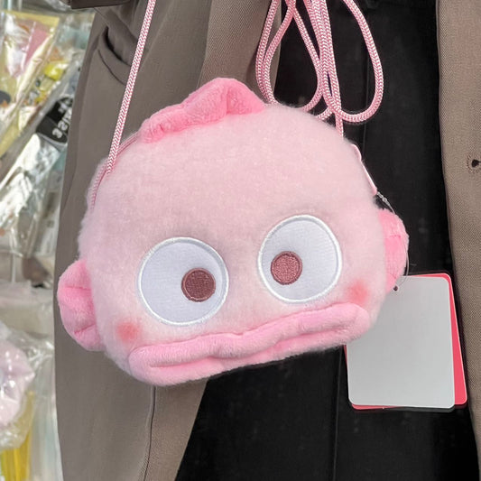 Sanrio | Face Pochette Hangyodon (Pink Bithday) H13×W16.5×D6Cm /