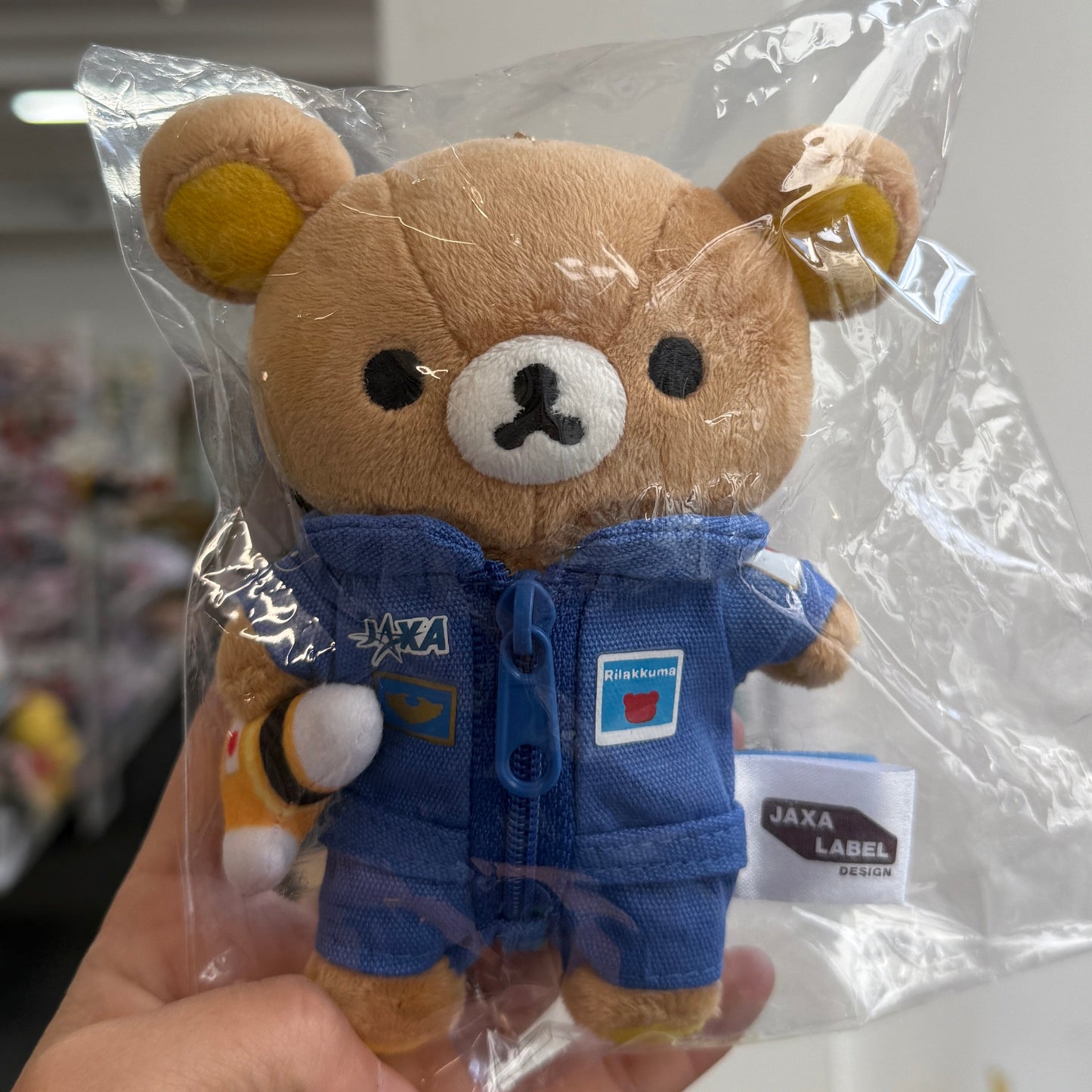 SAN X | Rilakkuma Mascot Holder Plush Keychain bag Charm 14×10cm (JAXA LABEL)