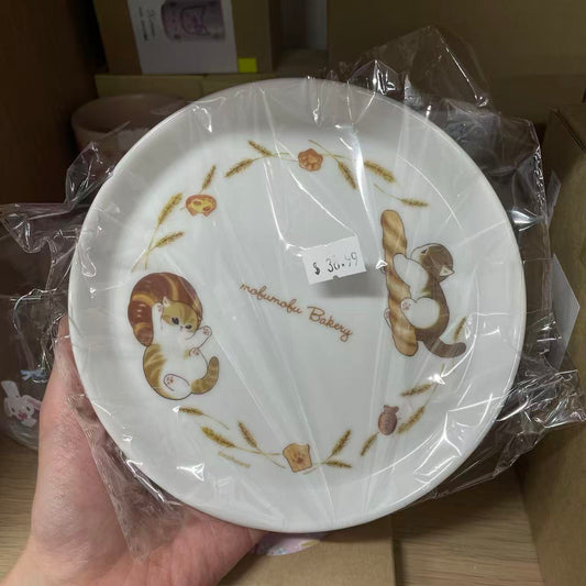 MOFUSAND | Toast Plate Φ155mm (Mofumofu Bakery Turtle Bread and Cornet)