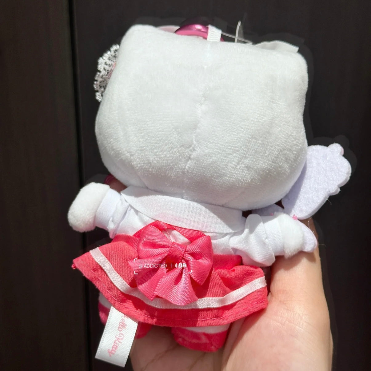 SANRIO | Hello Kitty Lolita Red Plush Mascot Keychain Bag Charm H120×W85×D65mm Vol.2 (Lovely Frill Ver.)