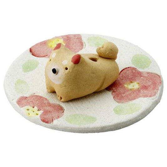 Craftman House | Handmade Incense Holder Flower Shiba