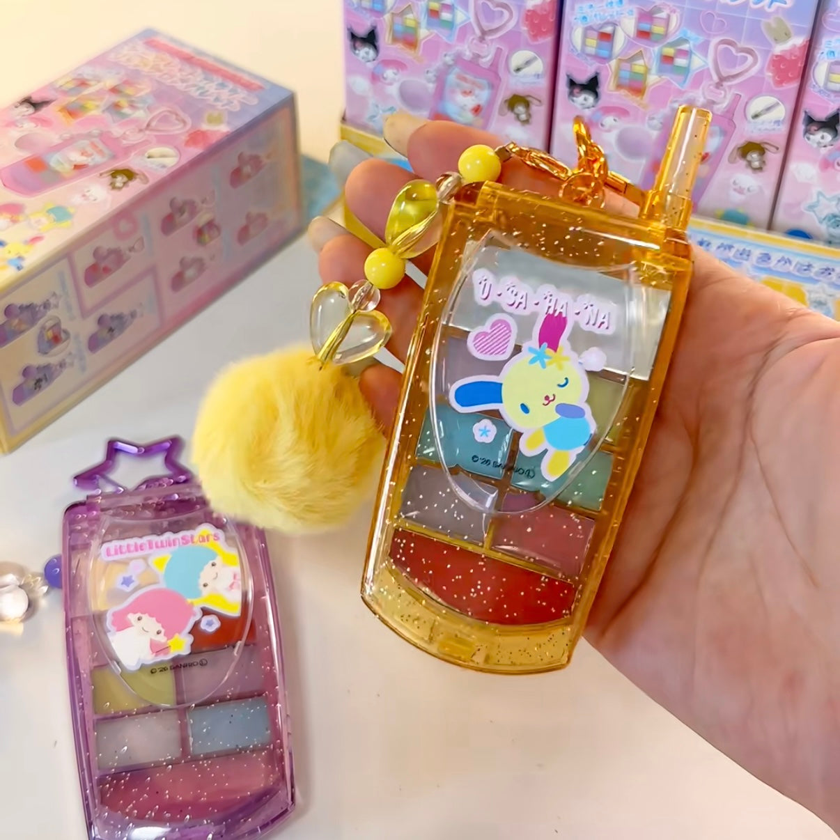 SANRIO | Secret Flip Phone Lip Gloss Palette Blind Box 45×110×20mm