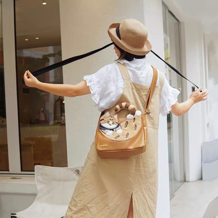 Mewji♡ 2 Way Shoulder Bag Tote (Cat)