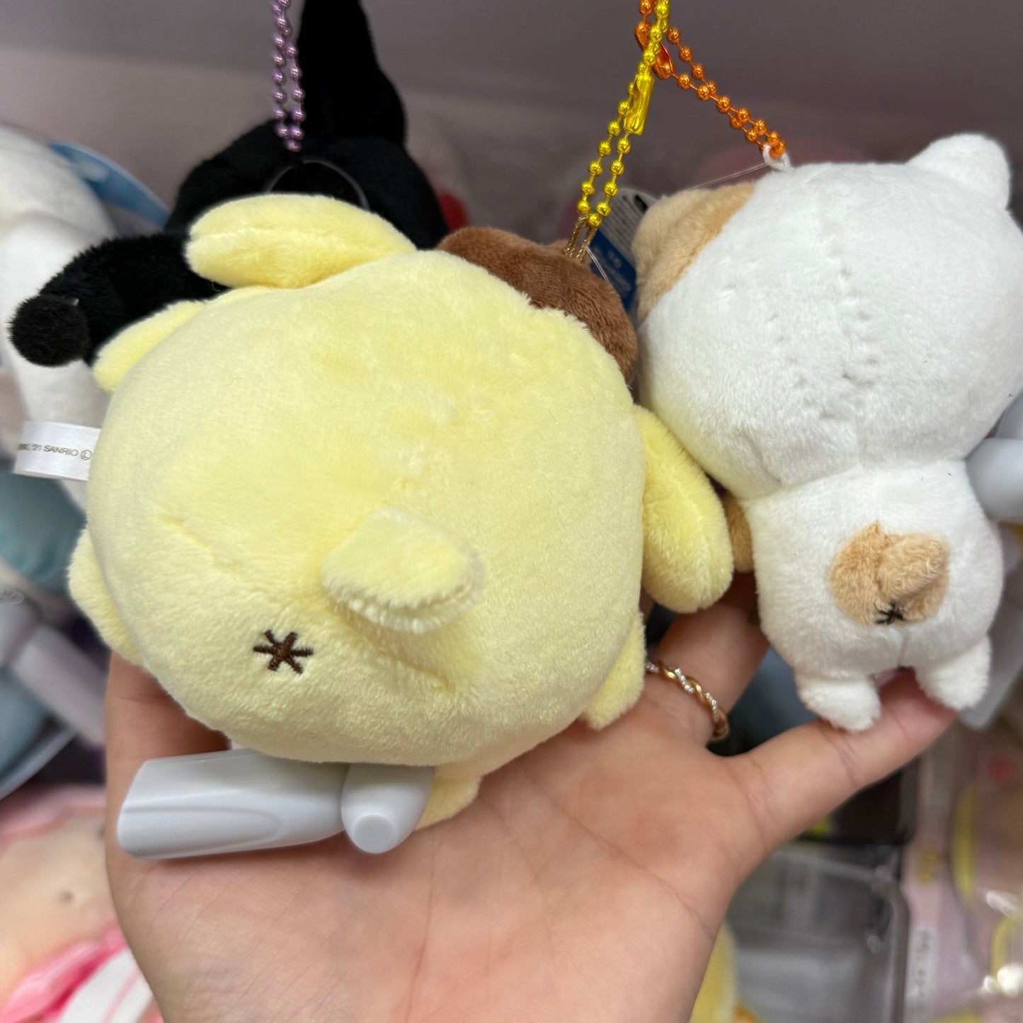 SANRIO | Pompompurin Pom Pom Purin Muffin Plush Mascot Holder Plush Keychain Bag Charm H12 x W8 x D5cm
