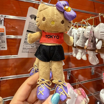 SANRIO | Hello Kitty Tanned Long Leg Style Up Mascot Holder Plush Keychain (World Sthletics Championships Tokyo 2025)