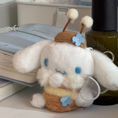 SANRIO | Cinnamoroll Mascot Holder Plush Keychain Bag Charm (Flower Field Series)
