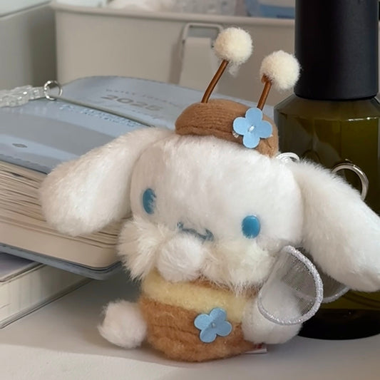 SANRIO | Cinnamoroll Mascot Holder Plush Keychain Bag Charm (Flower Field Series)