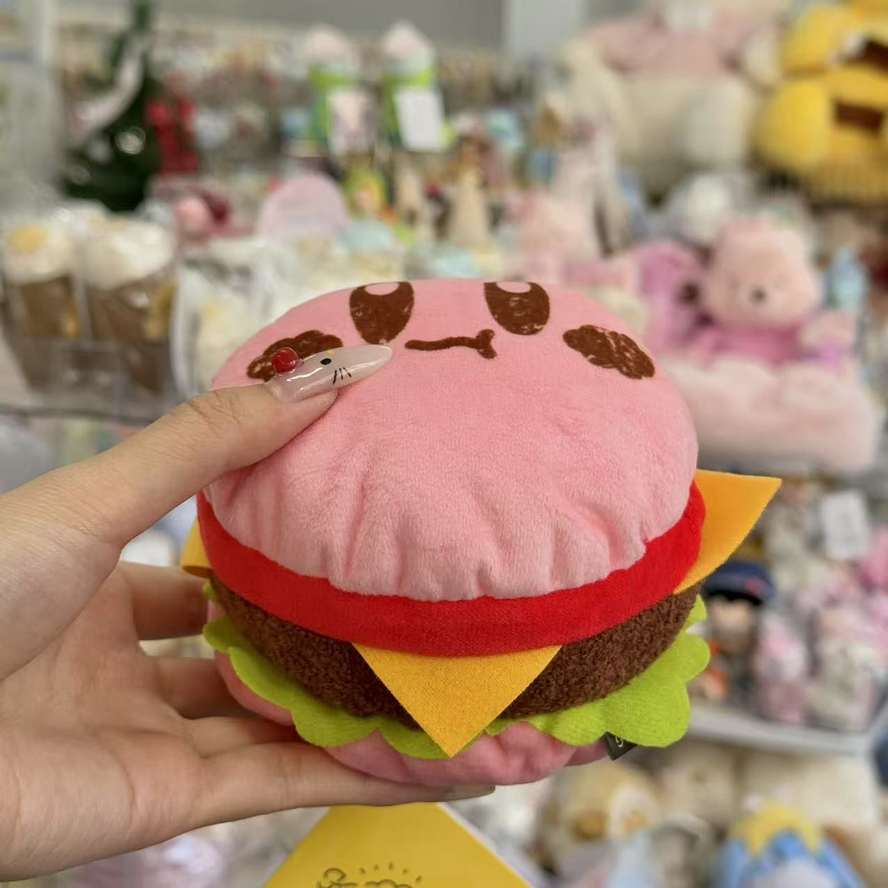 Kirby | Kirby Burger Mascot Holder Keychain W130×H130×D85Mm