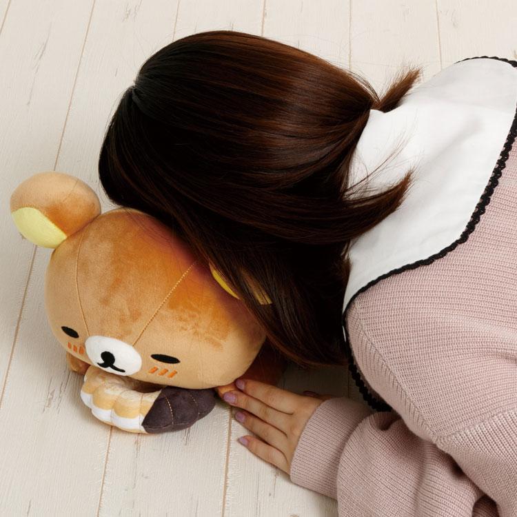 SAN-X | Rilakkuma Plush Toy Plush Doll L 160×180×300mm (Mister Donut Lying Down)