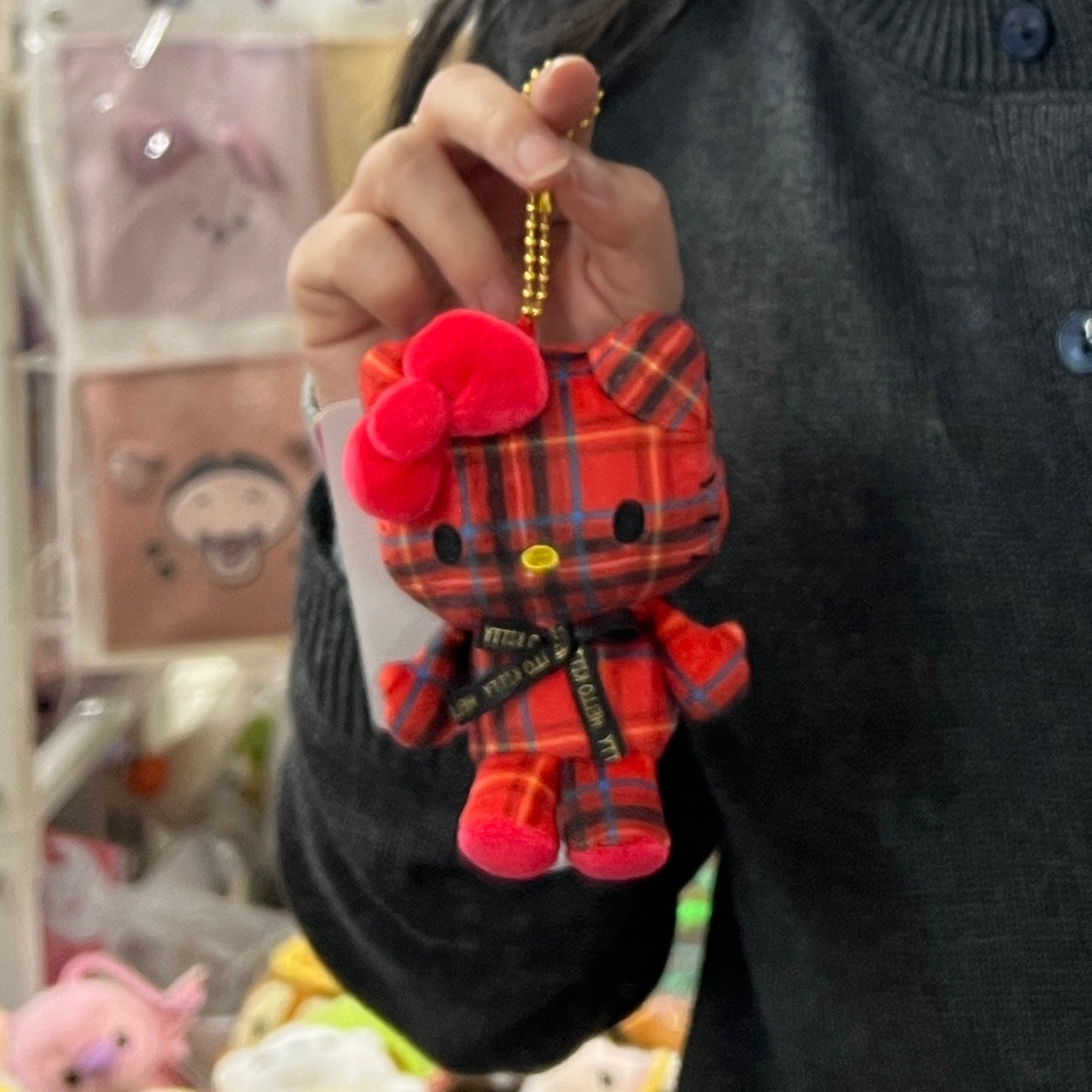 Sanrio | Red Mascot Holder Keychain (Hello Kitty 50Th Anniversary)