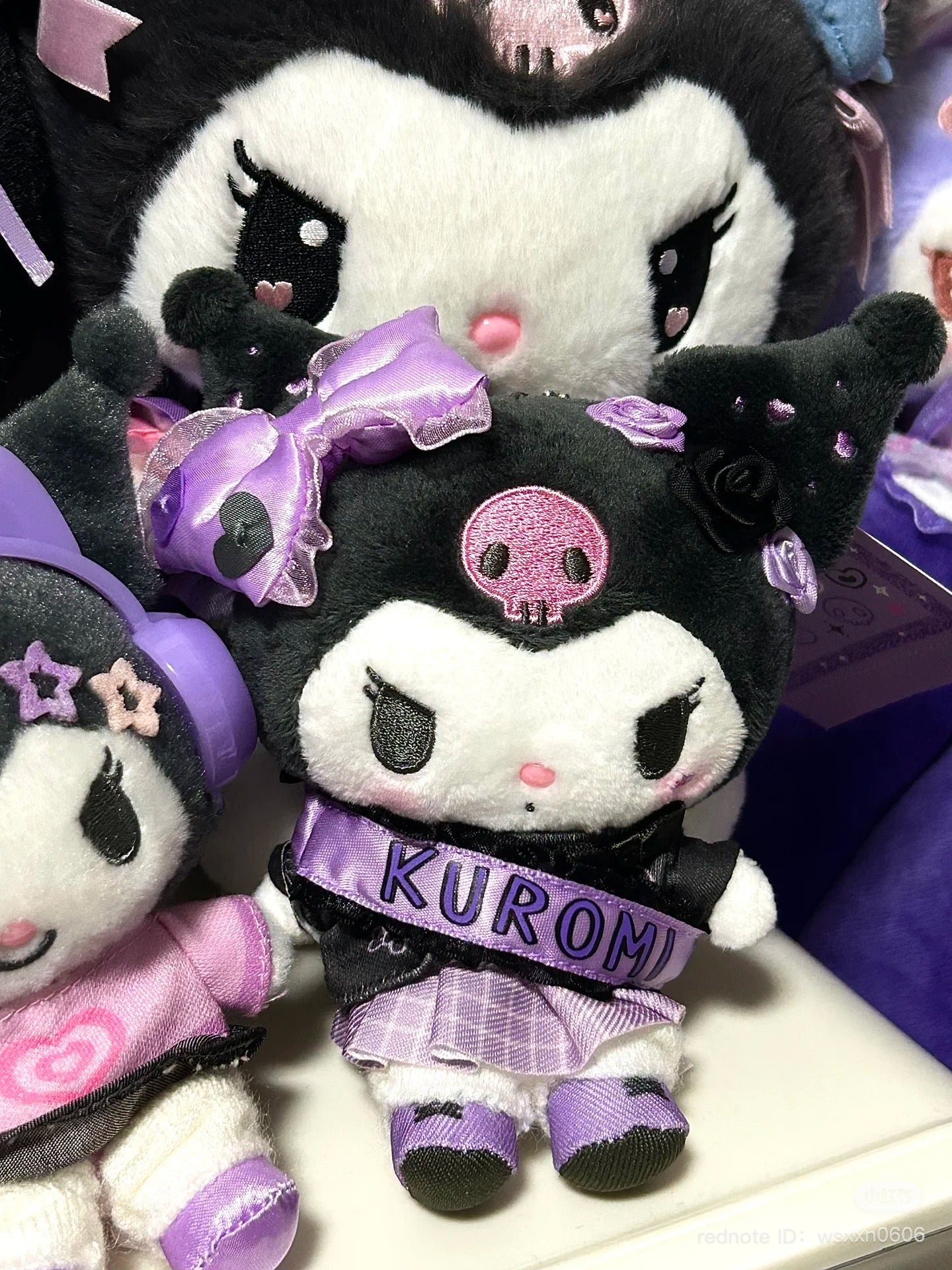 Sanrio | Kuromi Mascot Holder Plush Keychain Bag Charm 16.5 x 12.5 x 6.6cm (Academy Kirameki Festival / School Festival)
