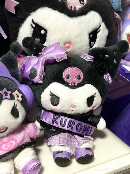 Sanrio | Kuromi Mascot Holder Plush Keychain Bag Charm 16.5 x 12.5 x 6.6cm (Academy Kirameki Festival / School Festival)