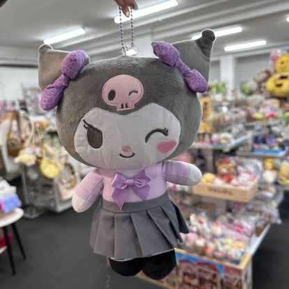 Sanrio | Kuromi Mascot Pouch Holder Plush Keychain Big Size H200×W250×D60Mm