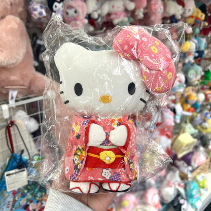 Sanrio | Hello Kitty Plush Doll (M) 日本三丽鸥 凯蒂猫 和服公仔/玩偶 Pink