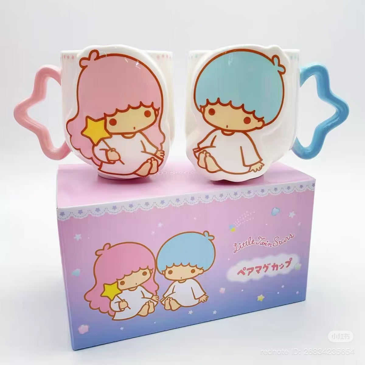 SANRIO | Little Twin Stars Kiki & Lala Mug Pair Mugs 114x80x90mm