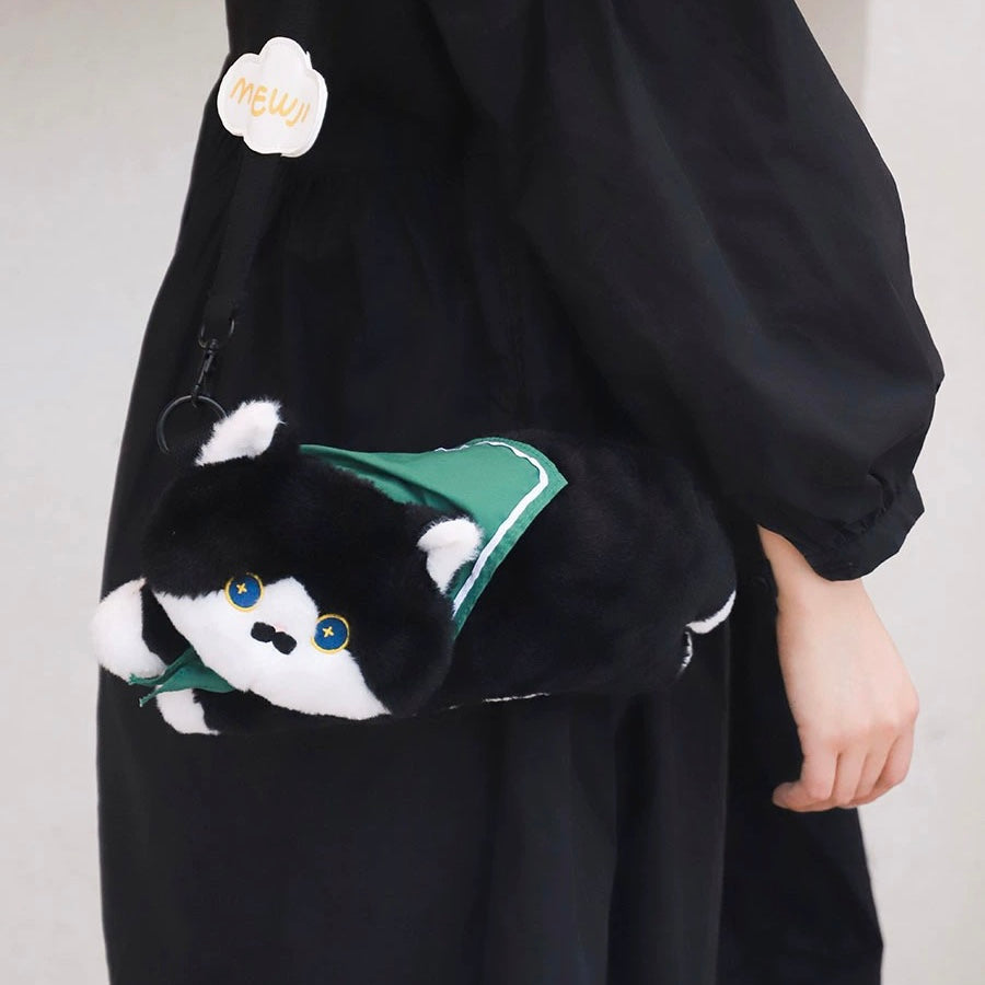 Mewji Fluffy Shoulder Bag(Bk)
