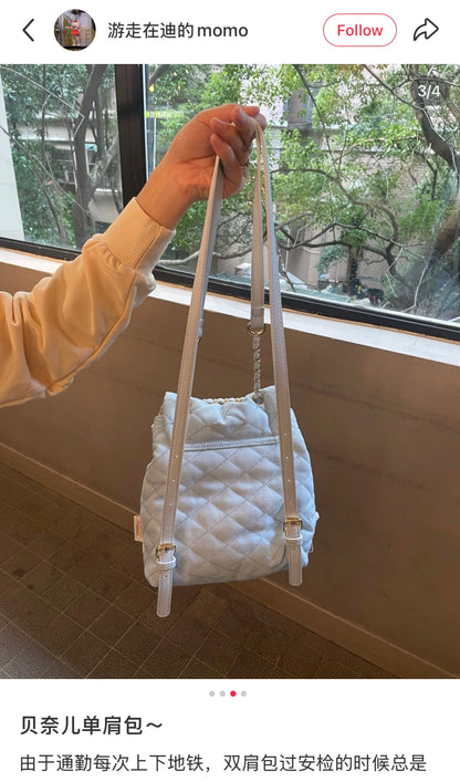 DISNEY | SHANG HAI LinaBell DisneyLand 2Way Shoulder Bag / Backpack (Duffy and Friends Summer Collection)