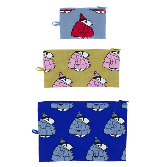 Flat Pouch Set - Puffer Snoopy