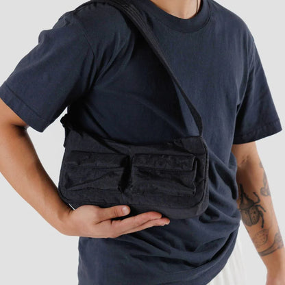 Cargo Shoulder Bag - Black Sp24