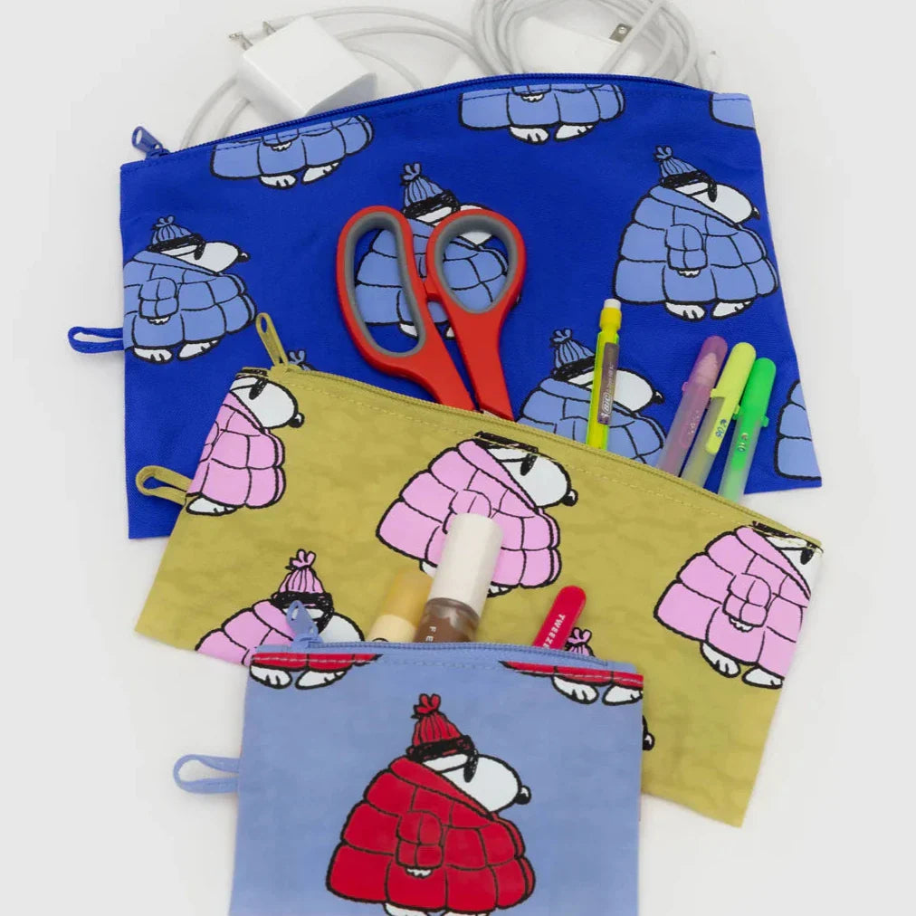 Flat Pouch Set - Puffer Snoopy