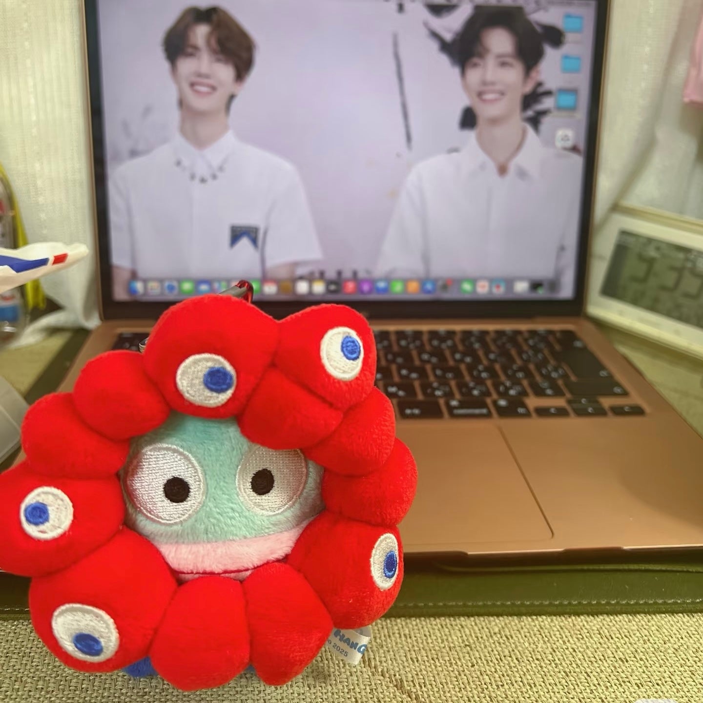 SANRIO | Hangyodon Plush Keychain With Carabiner 130×120×90 mm (EXPO2025 Myaku-Myaku)